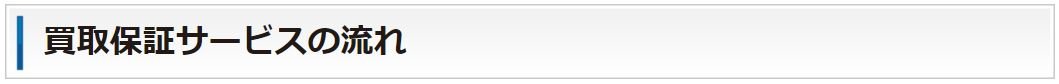 買取保証サービスの流れ